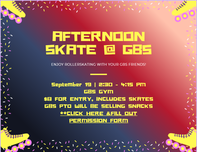 Skate Afternoon this Friday